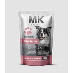 Animals Medium saszetka dla psów z jagnięciną 500g MK