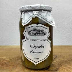 Ogórki Kiszone Dworskie 860g Borowy Dworek