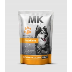 MK Animals Indyk 500g karma dla psów saszetka Medium