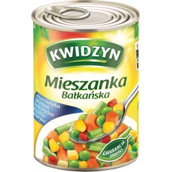 Mieszanka warzywna bałkańska puszka 400 g Kwidzyń