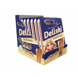 Zestaw 8x Deliski parówki z kurczaka 220g 8x 220g