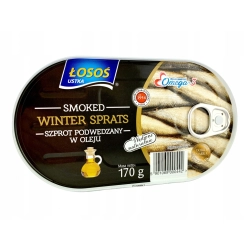 Szprot Podwędzany w oleju WINTER 170g łosoś