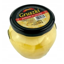Gruszki połówki w syropie 530g MK