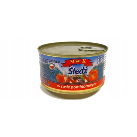 ŚLEDŹ W SOSIE POMIDOROWYM 330g MK