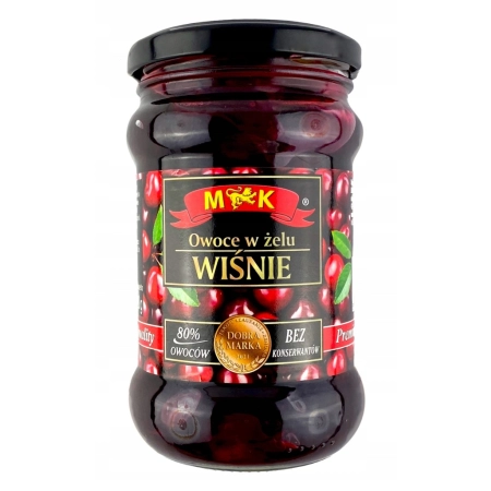 Wiśnie owoce w żelu MK 320 g