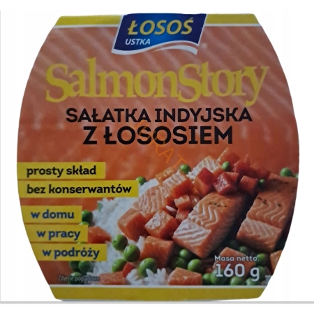 Sałatka Indyjska z Łososiem Łosoś Ustka 0,16 kg