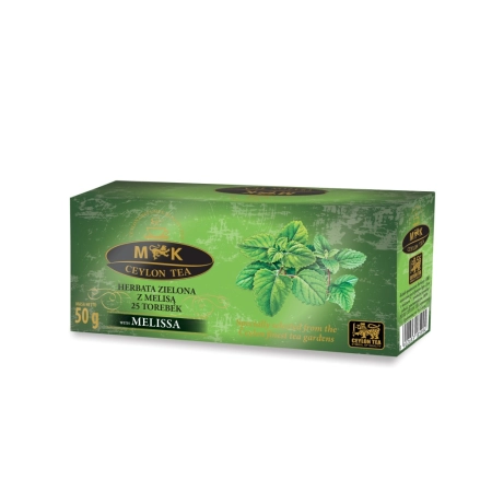 Herbata zielona z Melisą w torebkach 50g 2gx25t MK Ceylon Tea