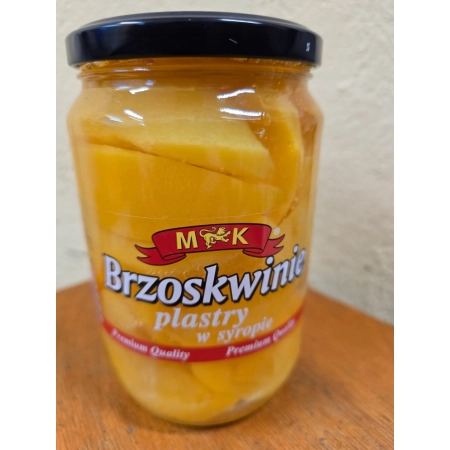 Brzoskwinie plastry w syropie 680g MK