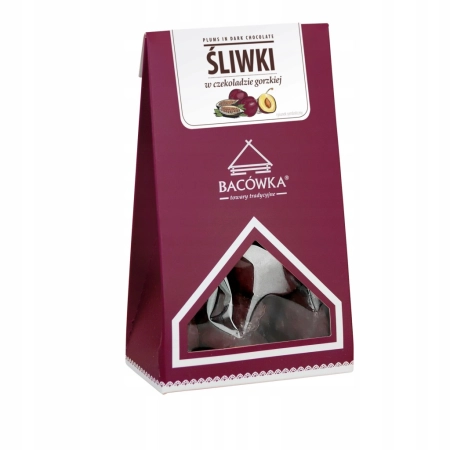 Śliwki w czekoladzie gorzkiej 120g Bacówka
