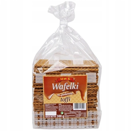MK CHRUPIĄCE WAFELKI w polewie toffi 300 g