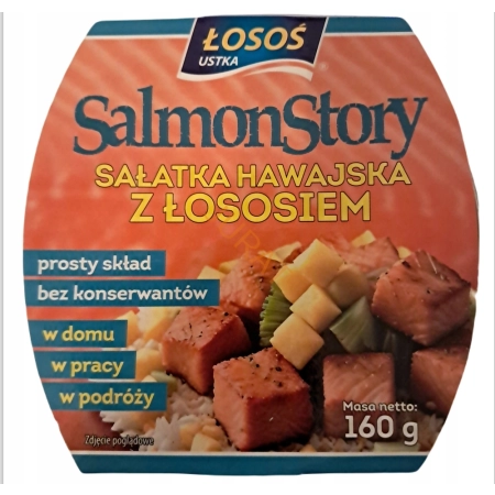 SAŁATKA Hawajska z Łososiem Łosoś Ustka 0,16 kg