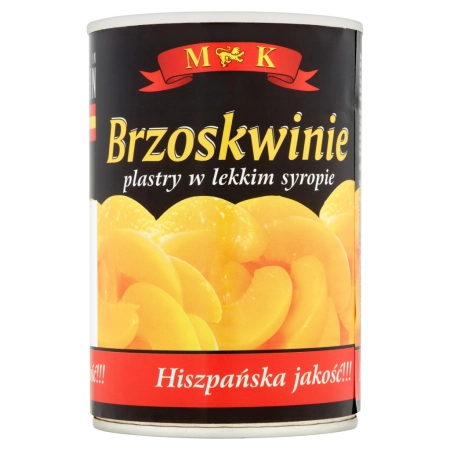 BRZOSKWINIE PLASTRY 420G MK