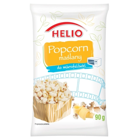 Popcorn do mikrofalówki maślany Helio 90 g