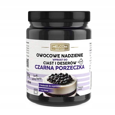 Owocowe nadzienie wprost do ciast i deserów czarna porzeczka 550 g Helcom