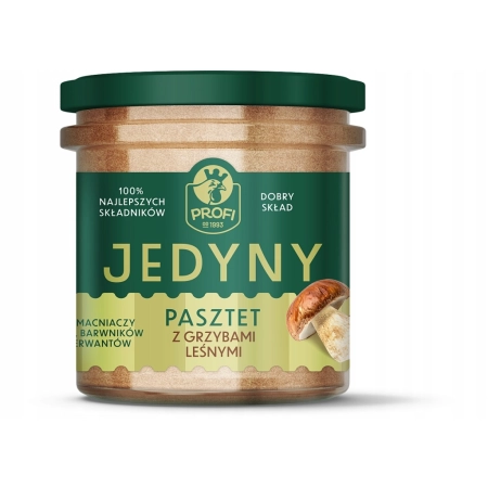 PROFI PASZTET JEDYNY PREMIUM Z GRZYBAMI LEŚNYMI 130G