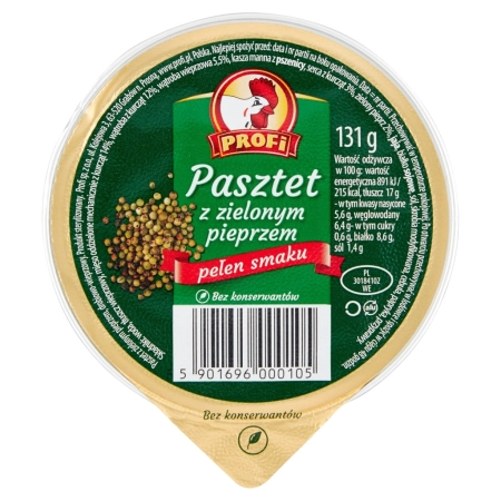 PROFI PASZTET Z ZIELONYM PIEPRZEM 131G