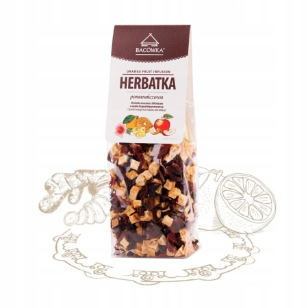 Pomarańczowa owocowa z hibiskusem 95g Bacówka