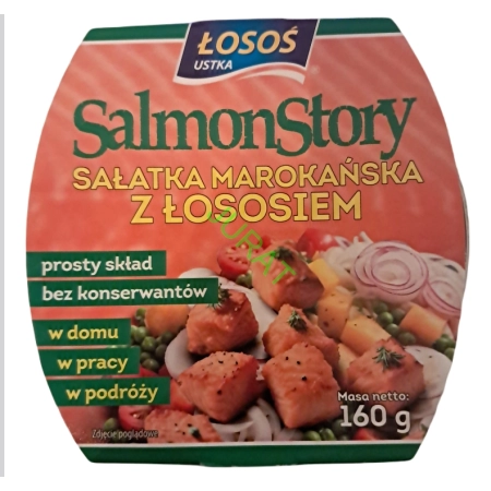 SAŁATKA MAROKAŃSKA z Łososiem Łosoś Ustka 0,16 kg