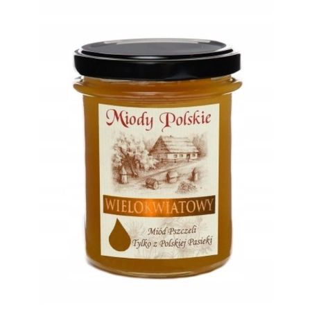 Miód nektarowy wielokwiatowy Miody Polskie 0,4 kg