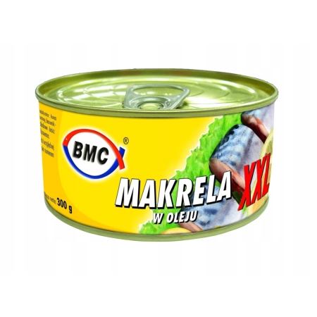 Makrela w oleju roślinnym BMC 0,3 kg