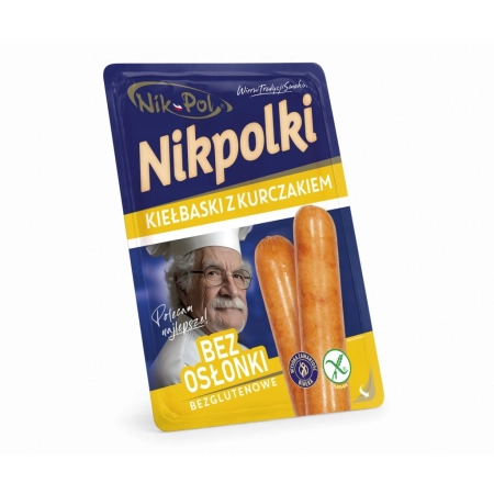 Zestaw Nikpolki Kiełbaski z kurczakiem 290g ( 6x290g) bezglutenowe
