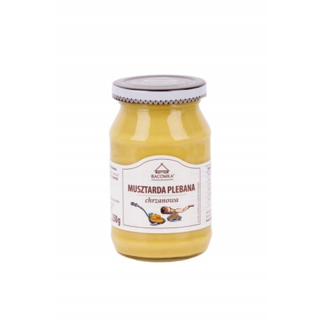 MUSZTARDA PLEBANA CHRZANOWA BACÓWKA 250G