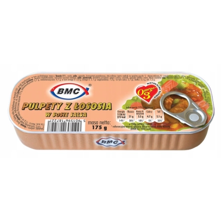 Pulpety z łososia w sosie salsa 175g BMC
