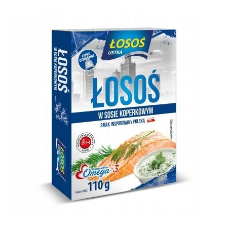 Łosoś w sosie koperkowym 110g