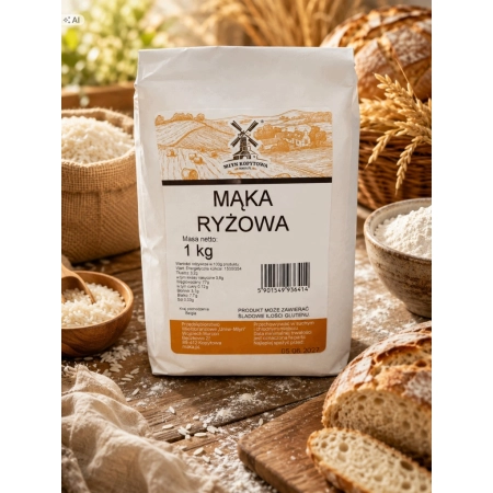 Mąka ryżowa 1kg Młyn Kopytowa bez glutenu