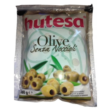 Oliwki zielone bez pestek w woreczku180g Hutesa