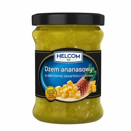 Dżem ananasowy o obniżonej zawartości cukrów Helcom 320g