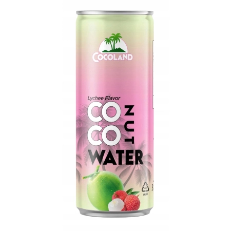 Cocoland woda kokosowa z sokiem z liczi 320ml
