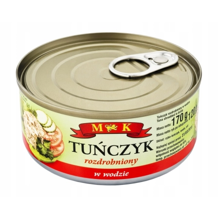 Tuńczyk rozdrobniony w wodzie MK 170 g MK 0,17 kg
