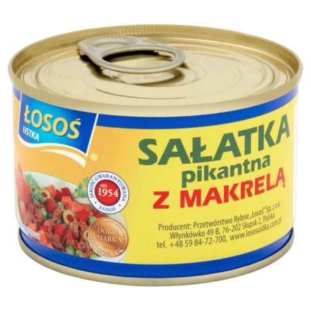 Sałatka pikantna z makrelą. Łosoś Ustka 0,17 kg