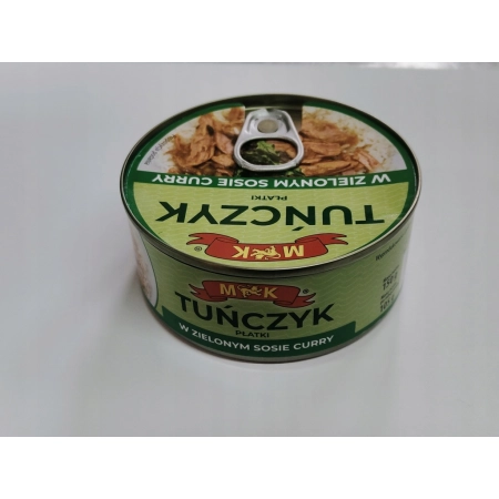 Tuńczyk płatki w zielonym sosie curry 150g MK