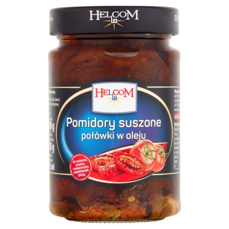 Pomidory suszone połówki z kaparami i czosnkiem w oleju 280g HELCOM