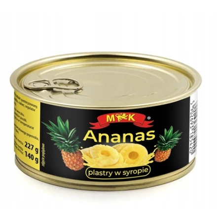 Ananas plastry w syropie 227g Konshurt