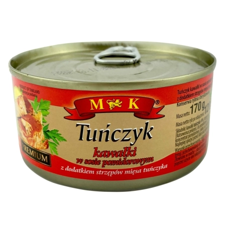 Tuńczyk w kawałkach w sosie pomidorowym MK 0,17 kg