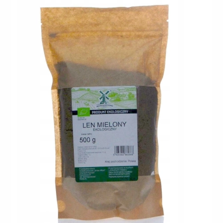 Len Mielony Ekologiczny 500g Młyn Kopytowa