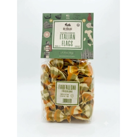 MAKARON KOKARDKA (FARFALLONI ITALIAN FLAGS) 250G/DI BARI