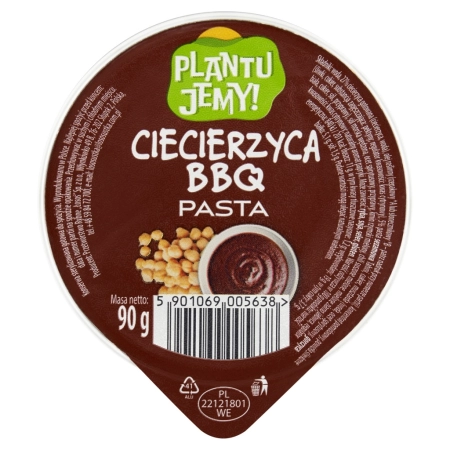 Plantu Jemy! Pasta ciecierzyca bbq 90 g