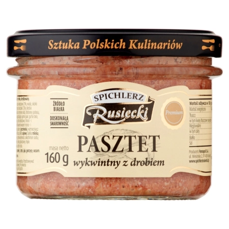 Pasztet wykwintny z drobiem 160g Słoik Spichlerz Rusiecki