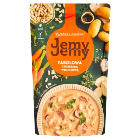Zupa Fasolowa z Kiełbasą Wieprzową 450g JEMY