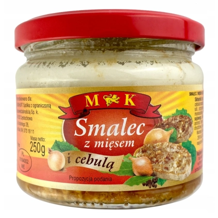 Smalec z mięsem i cebulą wieprzowy MK 250 g