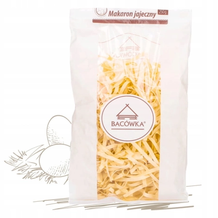 Makaron domowy wstążka 250g Bacówka