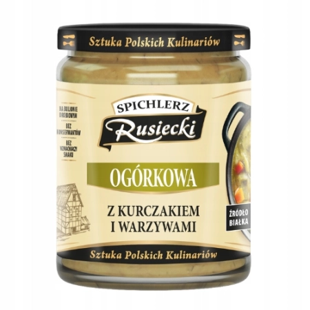 SPICHLERZ 470g Ogórkowa z kurczakiem i warzywami SŁOIK