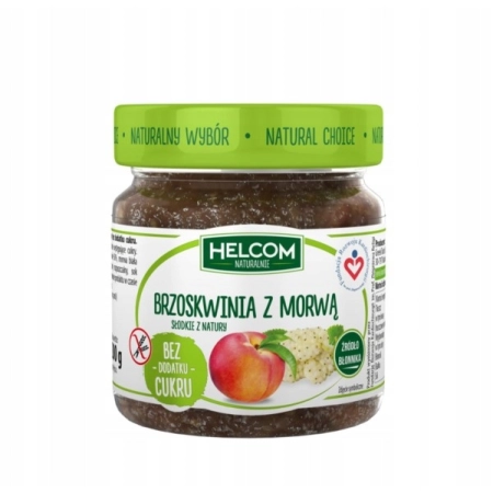 Pasta owocowa brzoskwinia z morwą 225 ml HELCOM